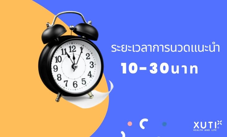 ระยะเวลาการนวดแนะนำ XUTI