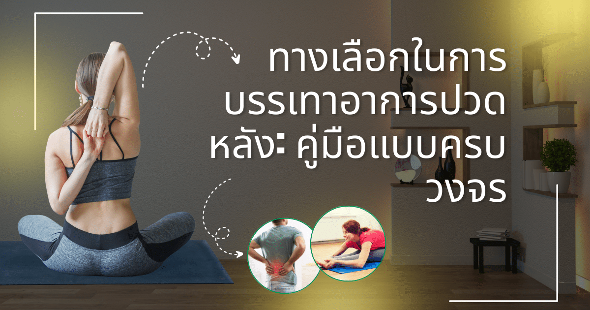 ทางเลือกในการบรรเทาอาการปวดหลัง คู่มือแบบครบวงจร