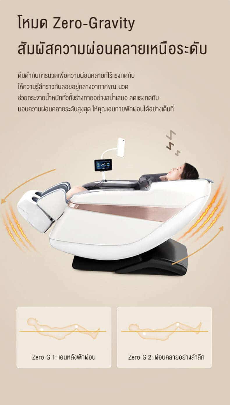 01 โหมด Zero Gravity สัมผัสความผ่อนคลายเหนือระดับ
