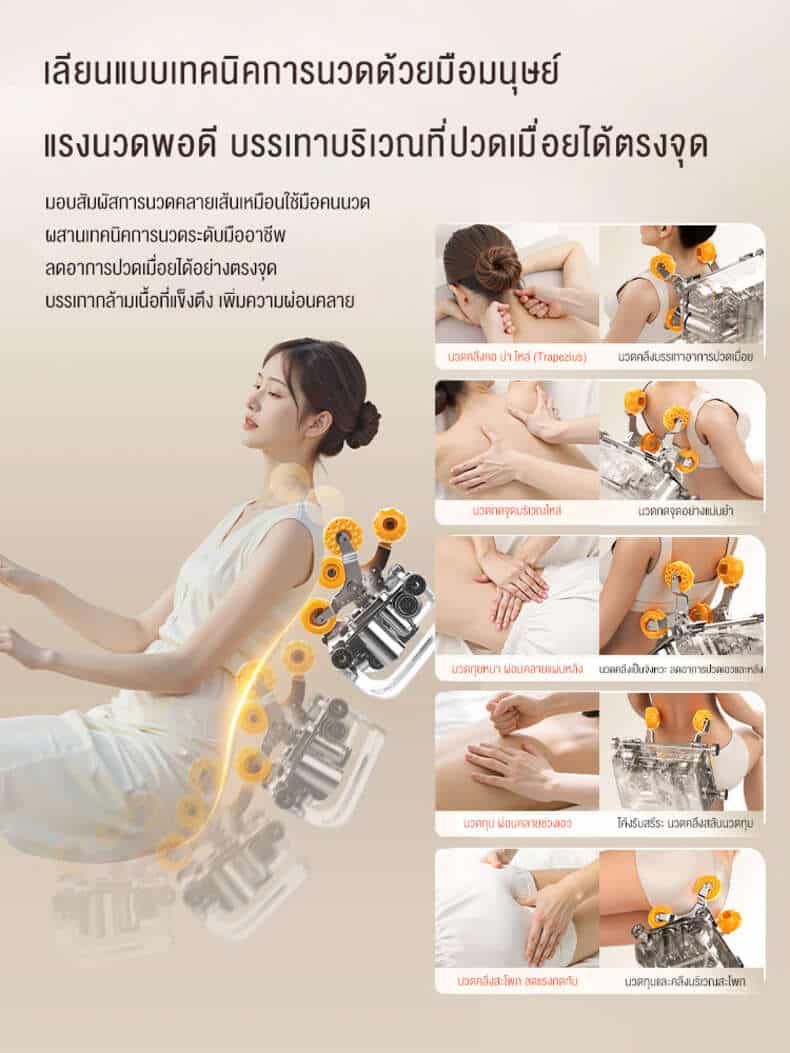 05 เลียนแบบเทคนิคการนวดมือมนุษย์ บรรเทาอาการปวดตรงจุด